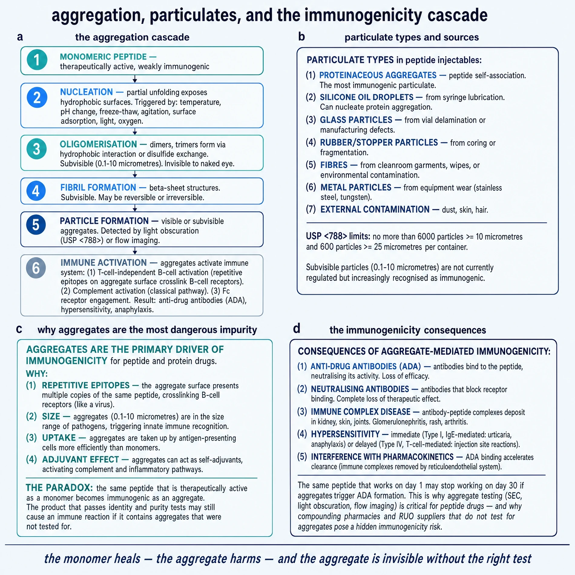 Aggregation, particulates, and the immunogenicity cascade.